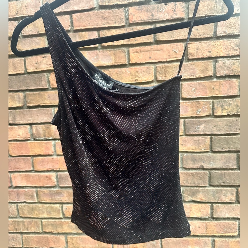 Bebe one shoulder tank vintage